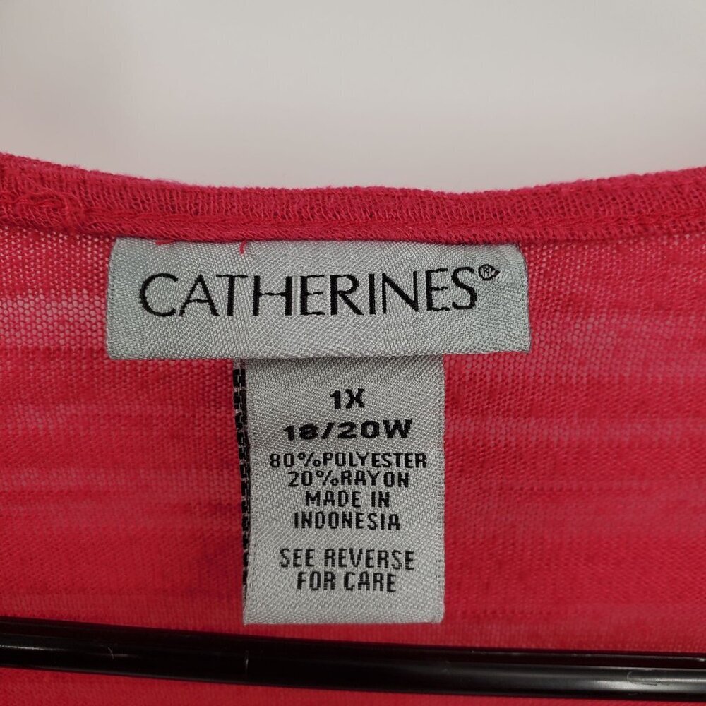 Catherines Shadow Stripe Open Drape Cardigan Wome… - image 5